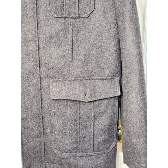 Structure Men’s Charcoal Wool Blend Field Jacket – Size L – Multi-Pocket - Picture 2 of 12